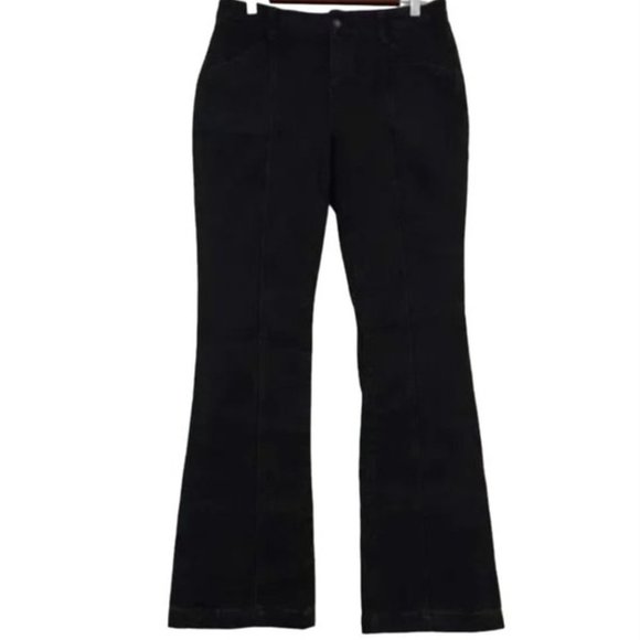 NEW Free People Flare Leg Bootcut Jeans Womens Size 28 Black Denim - Picture 1 of 6
